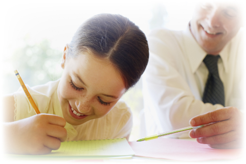 Tutor Pointing at Student's Writing